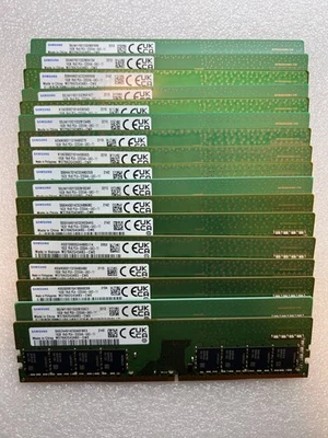 LOT OF 17 Samsung 16GB DDR4 3200 Desktop DIMM RAM 1Rx8 PC4-3200AA M378A2G43MX3 - Image 1 of 2