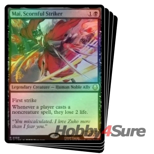 Foil Mai, Scornful Striker (avatar: The Last Airbender Prerelease) X4 Avatar: Th - Image 1 of 1