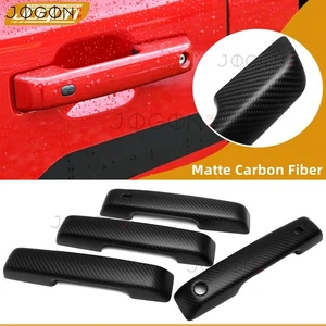 For Ford F150 Raptor 2021-2025 Matte Carbon Car Body Side Door Handle Bezel Trim - Picture 1 of 10