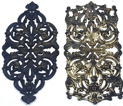 "2 hallazgos de joyería vintage conectores de filigrana grandes pistola elementos metálicos punk 5""" Foto 1 de 4