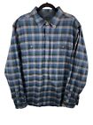 Hawx Work Gear Long Sleeve Men's Button Down Flannel Shirt Size XL