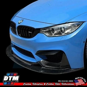 BMW F80 M3 04-19 GT4 Race Style Front Bumper Lip FRP Fiberglass MADE IN USA - Bild 1 von 5