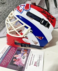 Steve Shutt HOF 93 Signed Montreal Canadiens Riddell Mini Hockey Mask JSA /Coa - Picture 1 of 3