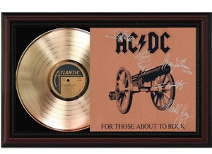 AC/DC For Those Cherry wood Reproduction Signature Record Display "M4" - Picture 1 of 5
