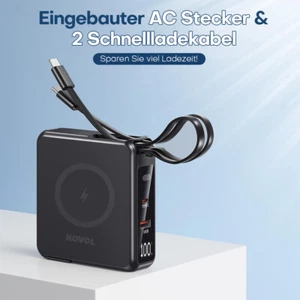 Powerbank USB-C 20000mAh 20W Ladegerät Power Bank Magnetisch Wireless Charger - Zdjęcie 1 z 20