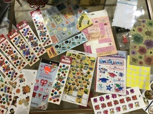 Large Lot Of Stickers Embellishments Scrapbookers. Large Assortment - Picture 1 of 10