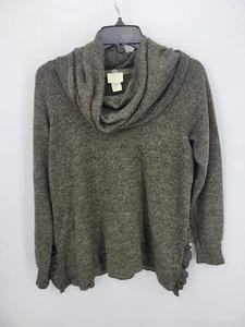 Telluride Clothing Company Sweater Womens Medium Green Cowl Neck Cozy Pullover - Picture 1 of 8