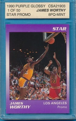 CSA 8 PÚRPURA BRILLANTE JAMES DIGNA HOF 1990 ESTRELLA PROMO SCOTTIE PIPPEN GRADUADO TPHLC Foto 1 de 4