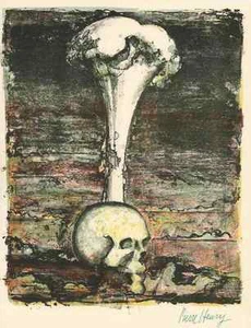 NUKLEARER HOLOCAUST - Pierre HENRY - 1962 - Handsignierte OriginalLithographie - Picture 1 of 1
