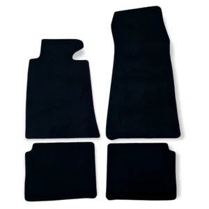 Car Floor Mats Velour For BMW 5 M5 E34 Waterproof Black Carpet Auto Liners New - Picture 1 of 10