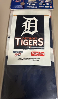 Detroit Tigers MLB 27" x 37" Vertical Flag - Image 1 of 2