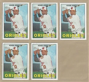 Lote de (5) 2016 Topps Heritage Adam Jones #100 Orioles -- Envío gratuito/rápido - Imagen 1 de 1