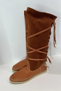 Buyumba Dessert Kotido hoher Spitzenstiefel Größe 8,5 Made in Italy - Bild 1 von 12