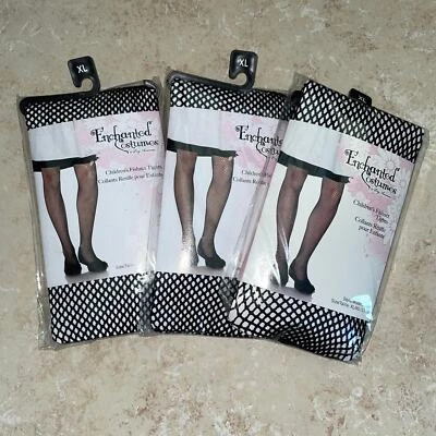 3 Пара ноги Avenue девочек черный рыболовная сеть колготки костюм для Хэллоуина размер XL - Изображение 1 из 2