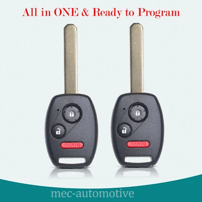 2 Para 2006 2007 2008 2009 2010 2011 2012 2013 Honda Ridgeline Mando a Distancia Coche Llavero Foto 1 de 4