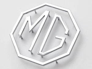 MGA, MGB, MGC Midget OE Skelett hinten Stiefel Heckklappe Abzeichen AHH5261K, Made in British - Bild 1 von 2