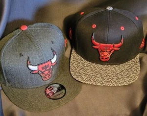 Lot Of 2 Snapback Chicago Bulls NBA Hats - Picture 1 of 15