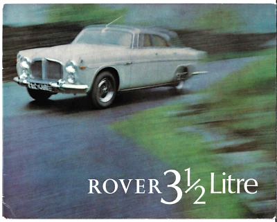 Rover 3.5 Litre P5B 1967-1973 UK Market Sales Brochure Saloon & Coupe - Image 1 of 4