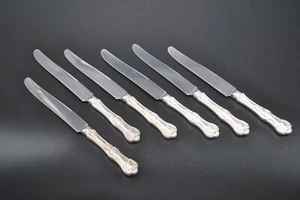 Kings by Wallace Sterling Silver Dinner Knife Blunt Blade 8 11/16" Flatware Set - Picture 1 of 7
