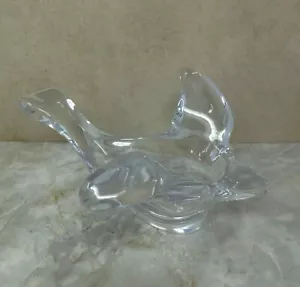 Princess House Lead Crystal Peace Dove Bird Candle Easter Candy Dish Religious - Picture 1 of 11