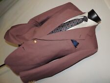 Vintage Hart Schaffner Marx men's Mauve Blazer coat size 42 Long