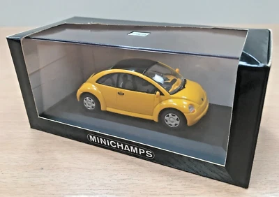 Minichamps, VW Beetle Concept 1994 amarillo, coche diecast 1/43, en caja Foto 1 de 4