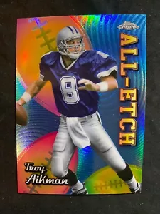 2024 Topps Chrome All Etch rifrattori #CAETA Troy Aikman Dallas Cowboys - Foto 1 di 2