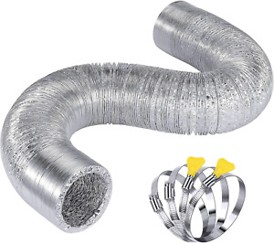 Heavy Duty 4"Flexible Dryer Vent Exhaust Duct Hose 20 FT Long, Extra Thick(6-Ply