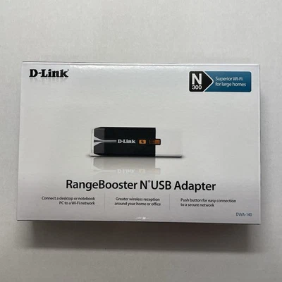 Adaptador USB D-Link RangeBooster N DWA-140 802.11n y 802.11g 790069302640 N 300 Foto 1 de 4