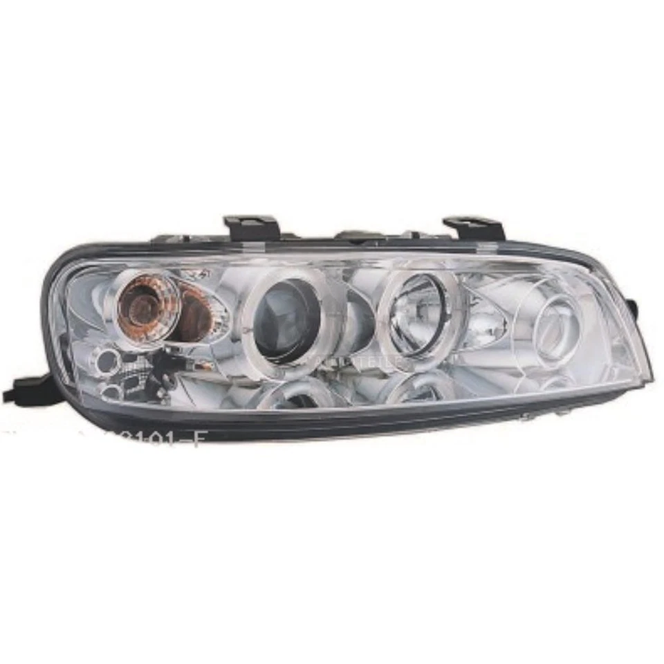 Set Di Fari Per Fiat Punto II 2 188 05.99-06.03 Angel Eyes Chiaro/Cromato - Immagine 1 di 1
