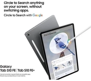 SAMSUNG Galaxy Tab S10 FE 10.9" Tablet - 256 GB, Blue - REFURB-A - Picture 1 of 4