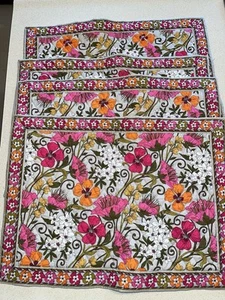 Vera Bradley Tea Garden  - Set Of 4 Placemats - Picture 1 of 6