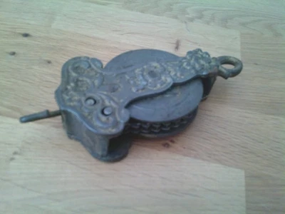 Ancienne poulie à chaine de Monte et Baisse Plafonnier Lustre - Photo 1/2