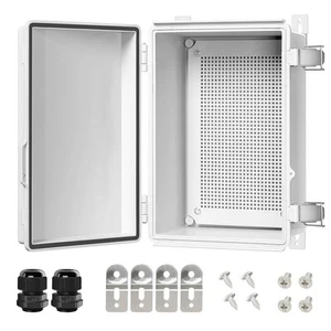 Electrical Box, IP67 Waterproof Hinged Cover Stainless Steel Latch Junction B... - Picture 1 of 9