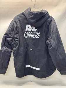 Giacca da lavoro Dickies vintage e nuova nera taglia 2XL con cappuccio pesante portapacchi R&L - Foto 1 di 14