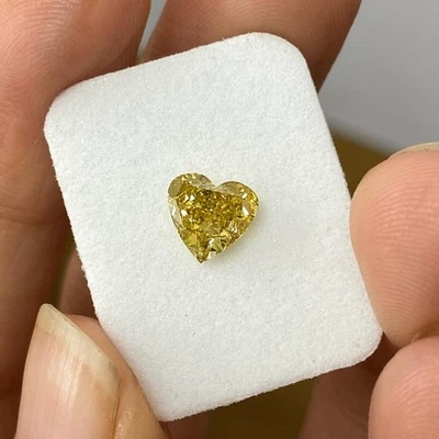 1.0 Carat Heart Cut Lab Grown Diamond Loss Stone For Customize Ring For Women's - Image 1 of 4