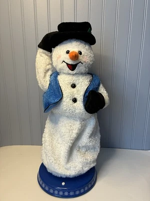 Gemmy Copo de Nieve Giratorio Muñeco de Nieve Avaro de Nieve LEER Parcialmente Funciona Foto 1 de 4