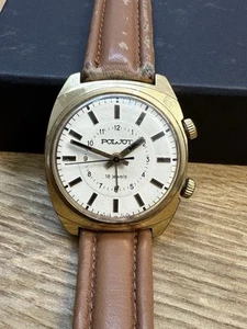 Poljot Mechanischer Chronograph Russisch Herrenuhr Herren Uhr Echt- Gold Au 5 - Bild 1 von 7