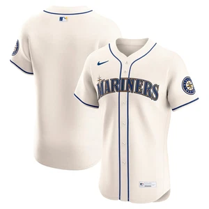 ⚾ Men’s Seattle Mariners Nike Cream Alternate Elite Jersey – Size 40 (M) – NWT - Picture 1 of 9