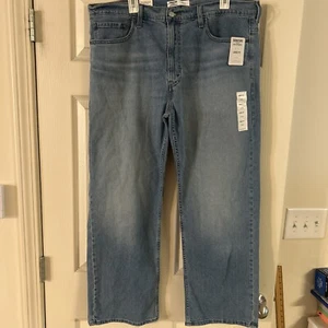 Levi's Signature Mens Loose Fit Straight Leg Blue Denim Jeans Sz 38x30 - Picture 1 of 4