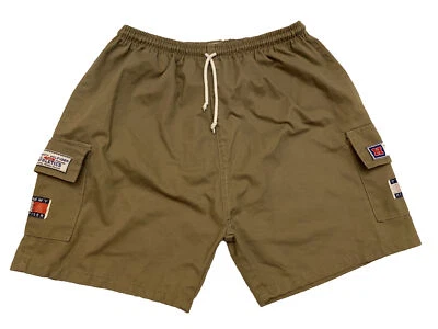 Vintage Tommy Hilfiger USA Athletics Men’s Cargo Shorts Outdoors Khaki 28”W RARE - Image 1 of 4