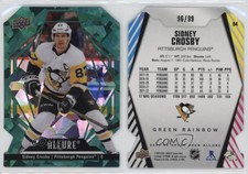 2022-23 Upper Deck Allure Green Rainbow Die-Cut /99 Sidney Crosby #84