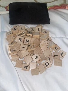 HASBRO SCRABBLE  96 Replacement Tiles 2077 Game - Picture 1 of 1