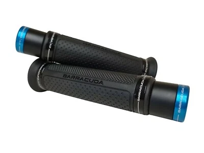 Suzuki GSX1250FA Barracuda Grips Ring Black + Blue B-Lux Bar Ends - Image 1 of 3
