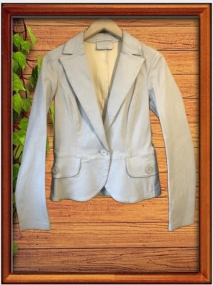 Genuine SANTACROCE FIRENZE : Vintage Italian Leather Blazer Jacket : U.K 8-10 - Image 1 of 4