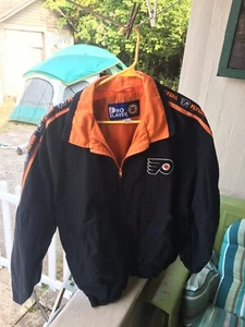 Mens Vintage Philadelphia Flyers Zip Up Jacket Pro Player Mens Large - Picture 1 of 9