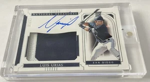 2019 Panini National Treasures Material Signaturen / 99 Luis Urias Rookie Auto RC - Bild 1 von 2