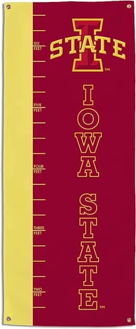 Iowa State University Kids Growth Chart Banner Cyclones Family NCAA ISU Cover