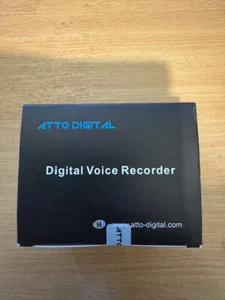 ATTO Digital Voice Recorder, 4GB 24 Hour Recording - Picture 1 of 4