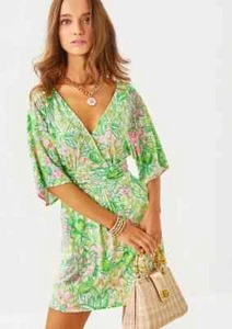 NWT Lilly Pulitzer Parigi Skort Romper Color: Fauna Green Lim , Choose Your Size - Picture 1 of 4